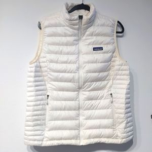 Ivory White Patagonia Puffer Down Vest XL
